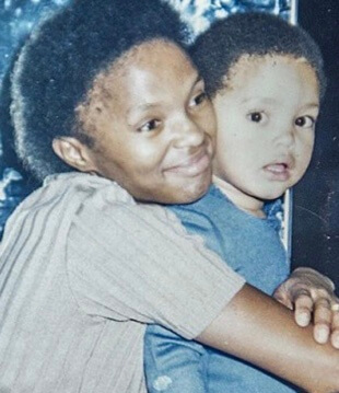 Andrew Shingange's mother Patricia Noah and brother Trevor Noah